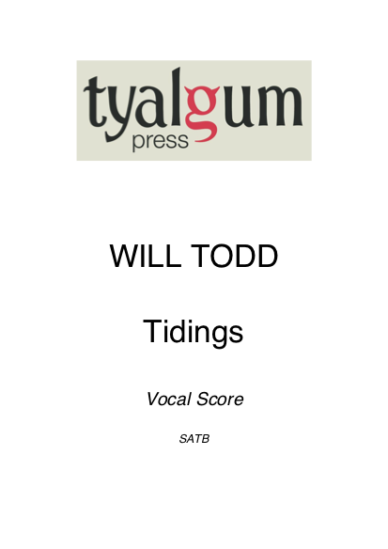 Tidings Vocal Score