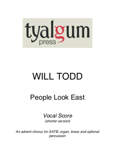 People Look East Vocal Score Shorter Version