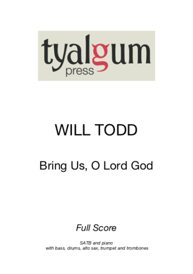 Bring Us O Lord God Full Score