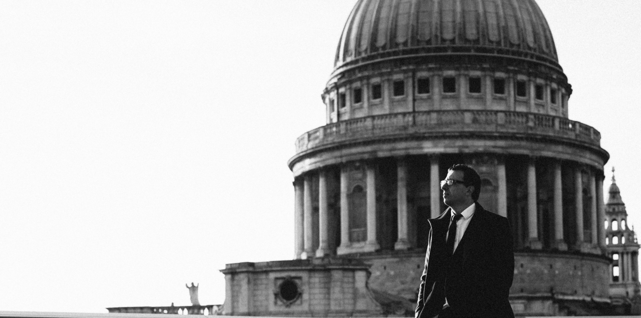 Will Todd standing in front of St Pauls
