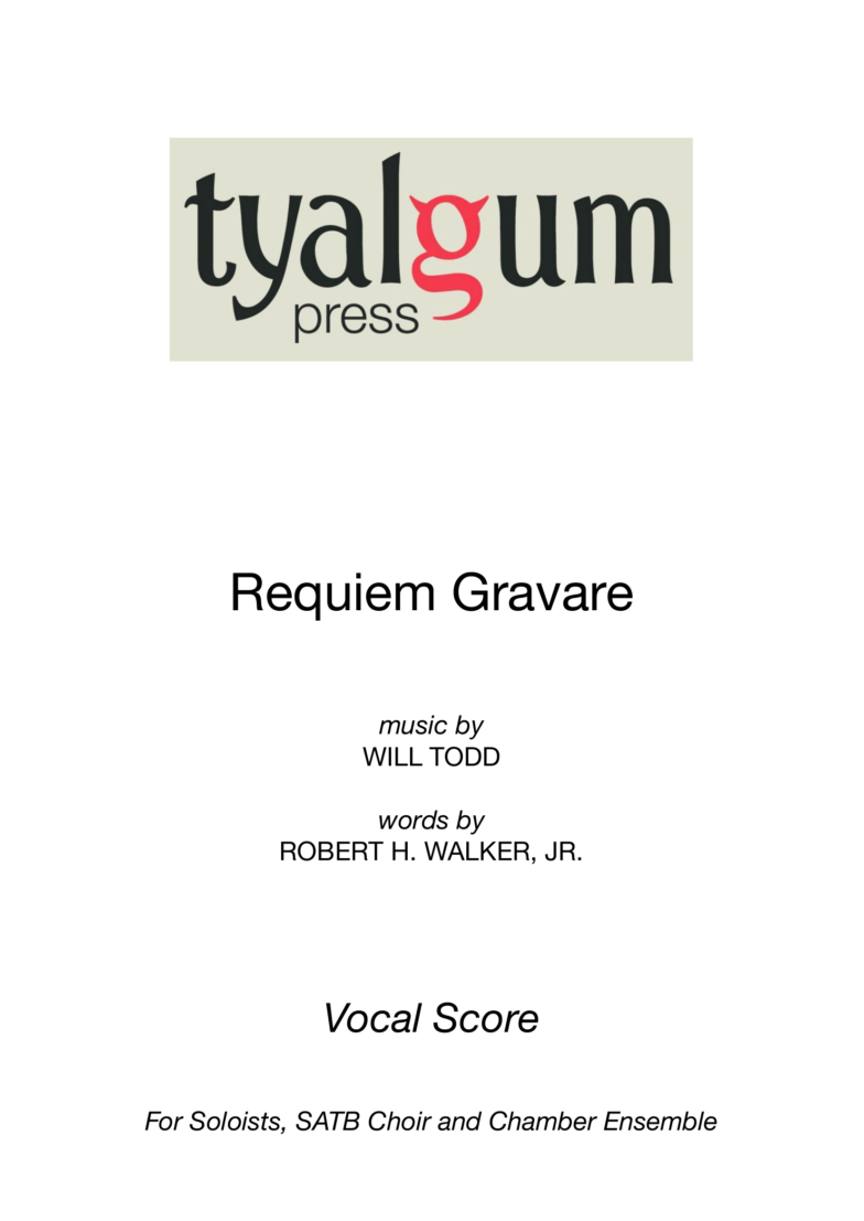 Requiem Gravare - Vocal Score