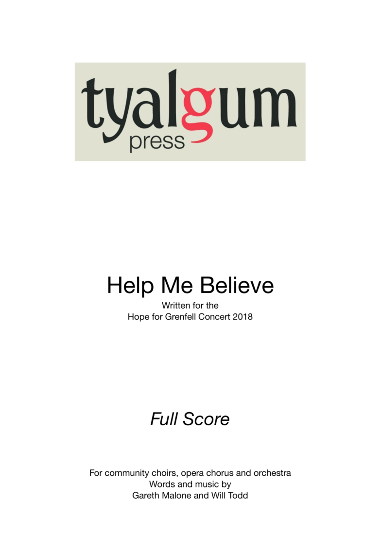 Help Me Believe - Full Score