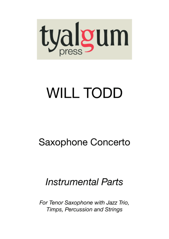 Saxophone Concerto - Instrumental Parts