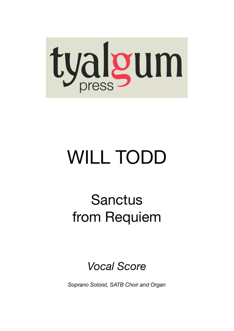 Sanctus from Requiem (organ scoring) - Vocal Score